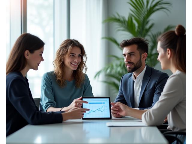 Diverse group of professionals collaborating around a table, symbolizing strategic diversity and inclusion recruitment excellence.